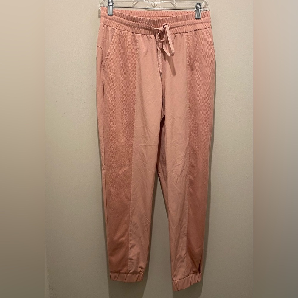 Daisy Fuentes Fit Drawstring Jogger Pants Blush Pink Women’s Size Small EUC